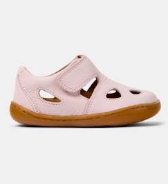 Chaussures-Chaussures bébé 17-26-Marche fille 19-26-Sandales fille cuir peu cami