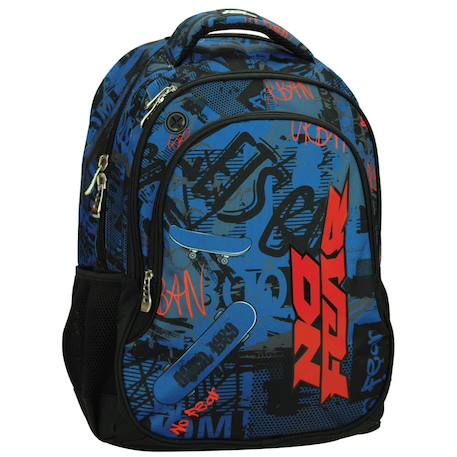 Garçon-Accessoires-Fourniture scolaire-Sac à dos skateboard imprimé graffiti tissu