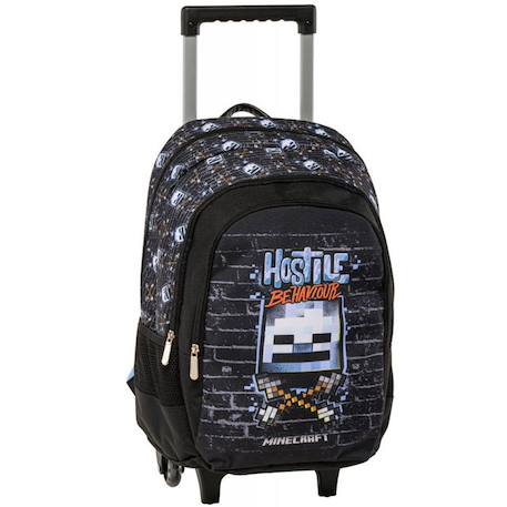 Garçon-Sac à roulettes minecraft squelette 44 cm avec poignée télescopique minecraft