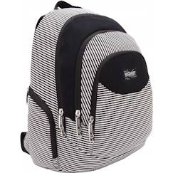 -Sac à dos cmp street toile rayée horizontale 46 cm – 2 compartiments