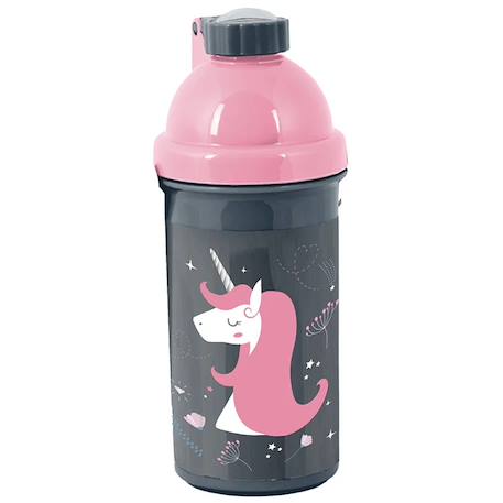 Fille-Accessoires-Gourde enfant licorne en plastique 18 cm