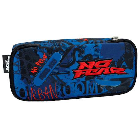 Garçon-Accessoires-Cartable, trousse-Trousse double textile motif skateboard