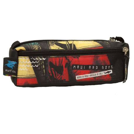 Garçon-Accessoires-Cartable, trousse-Trousse à fermeture éclair 2 compartiments 23 cm maui & sons surf