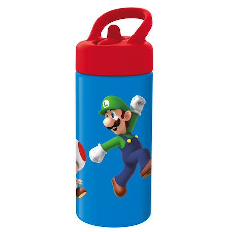 Fille-Accessoires-Fourniture scolaire-Bouteille isotherme super mario 410 ml – poignée intégrée, pvc