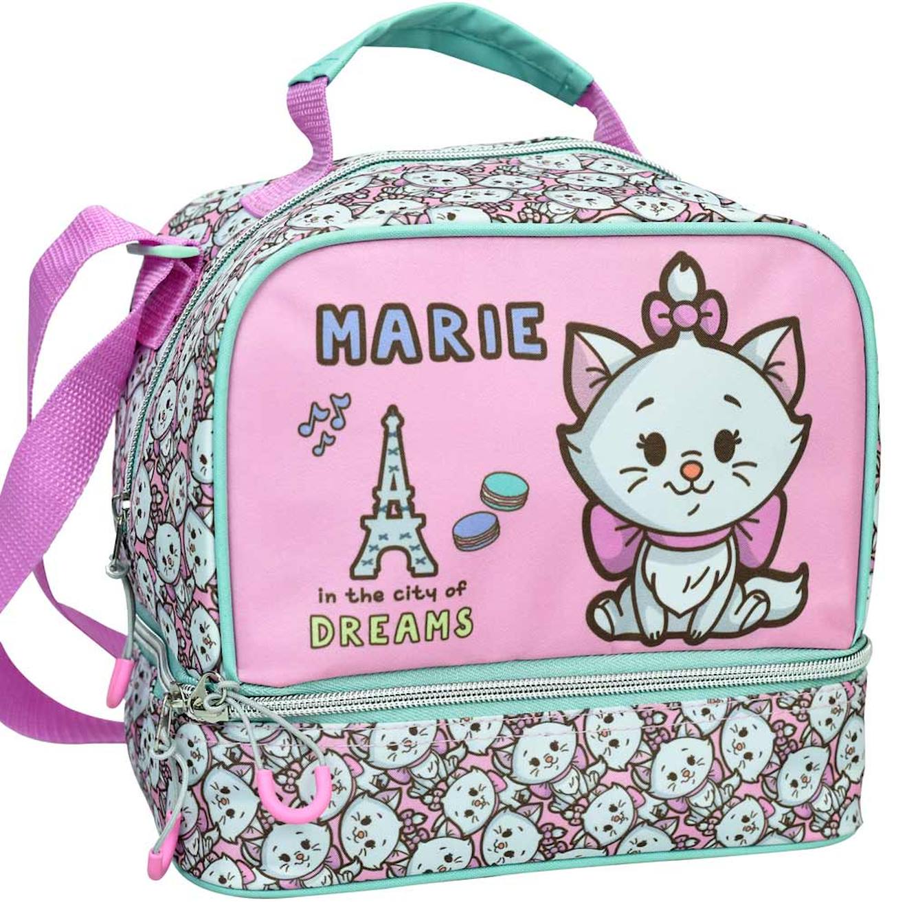 Sac Goûter Marie Aristochat Paris 21 Cm - Sac Déjeuner Multicolore