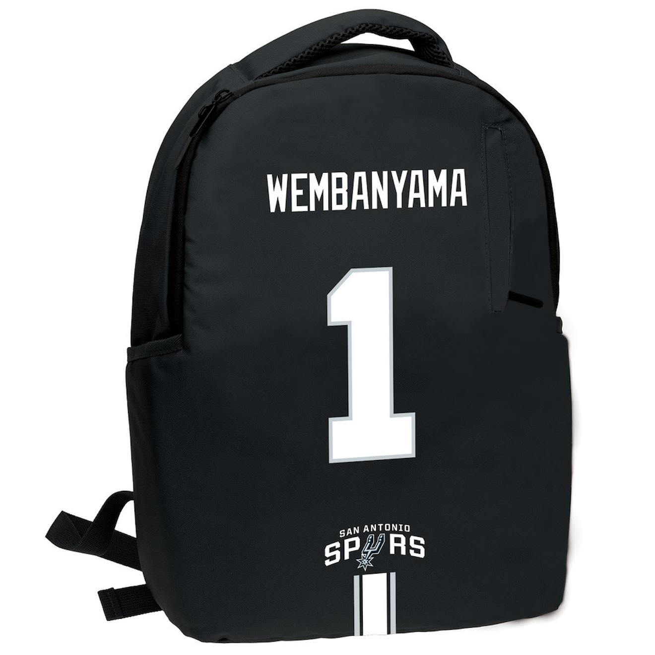 Sac À Dos Basketball Aspect Polyester Wembanyama Nba Basket Usa Noir / Blanc / Gris