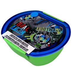 Puériculture-Repas-Boîte repas à thème football cmp en acier inoxydable 680 ml