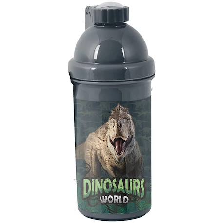 Gourde enfant en plastique t-rex dinosaures world 18 cm  - vertbaudet enfant