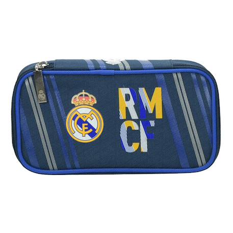 Garçon-Trousse rectangulaire real madrid en textile type canvas grand volume