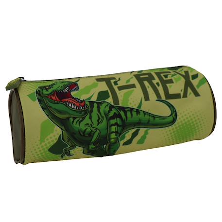 Garçon-Trousse ronde t-rex en tissu synthétique