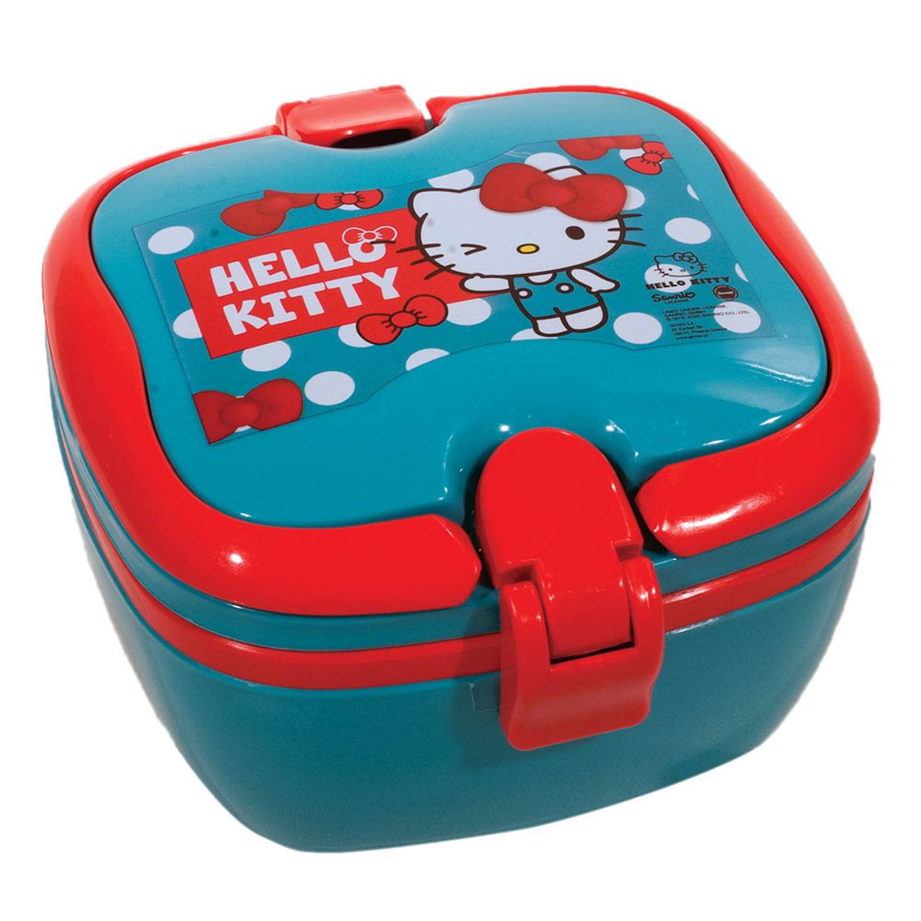 Boîte À Repas Enfants Hello Kitty 18 X 9 X 15 Cm Pvc Bleu Turquoise
