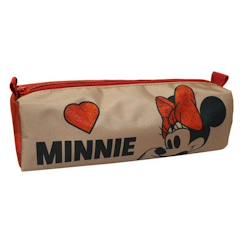 Trousse cylindrique suède minnie  - vertbaudet enfant