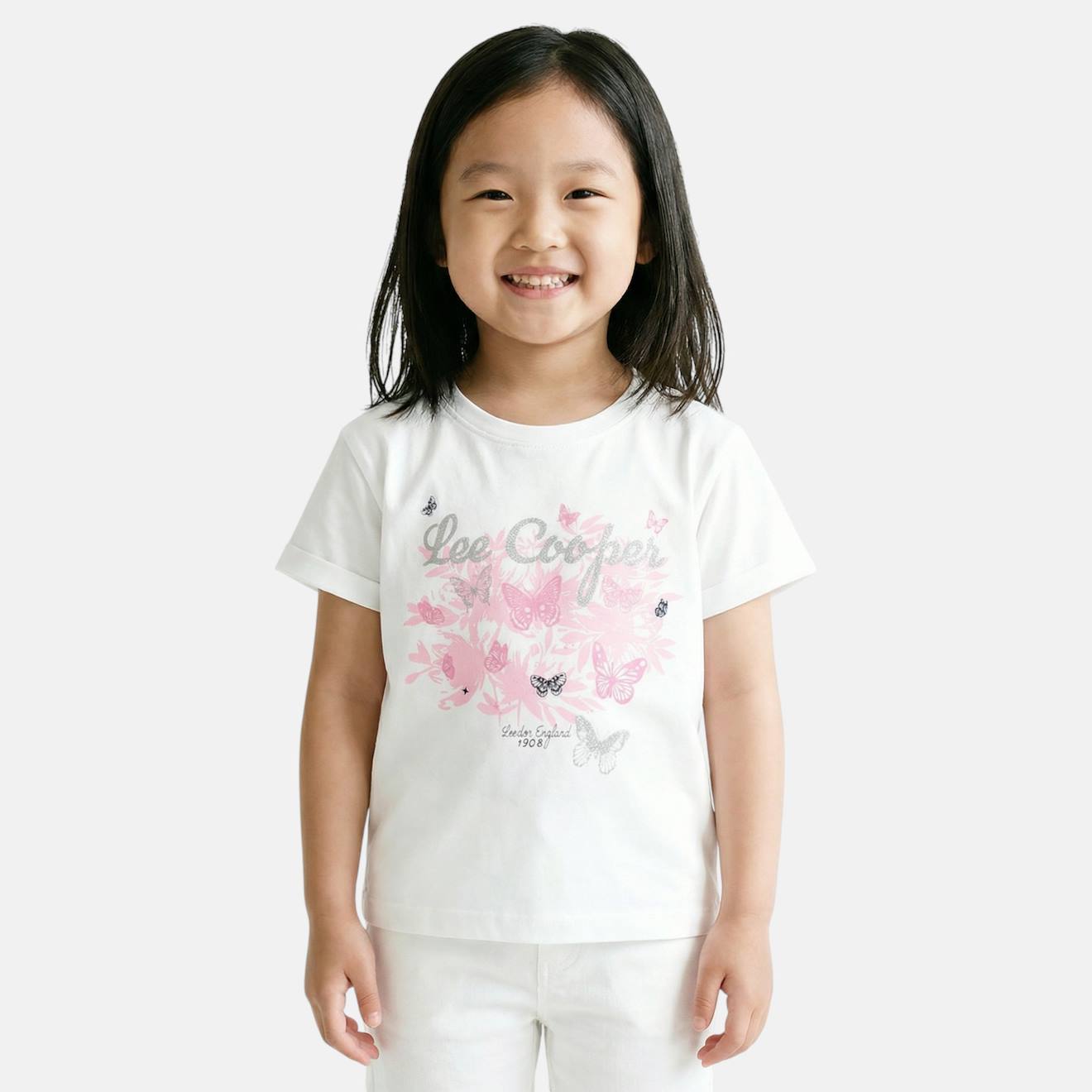 T Shirt Fille Manches Courtes Blanc 8 €