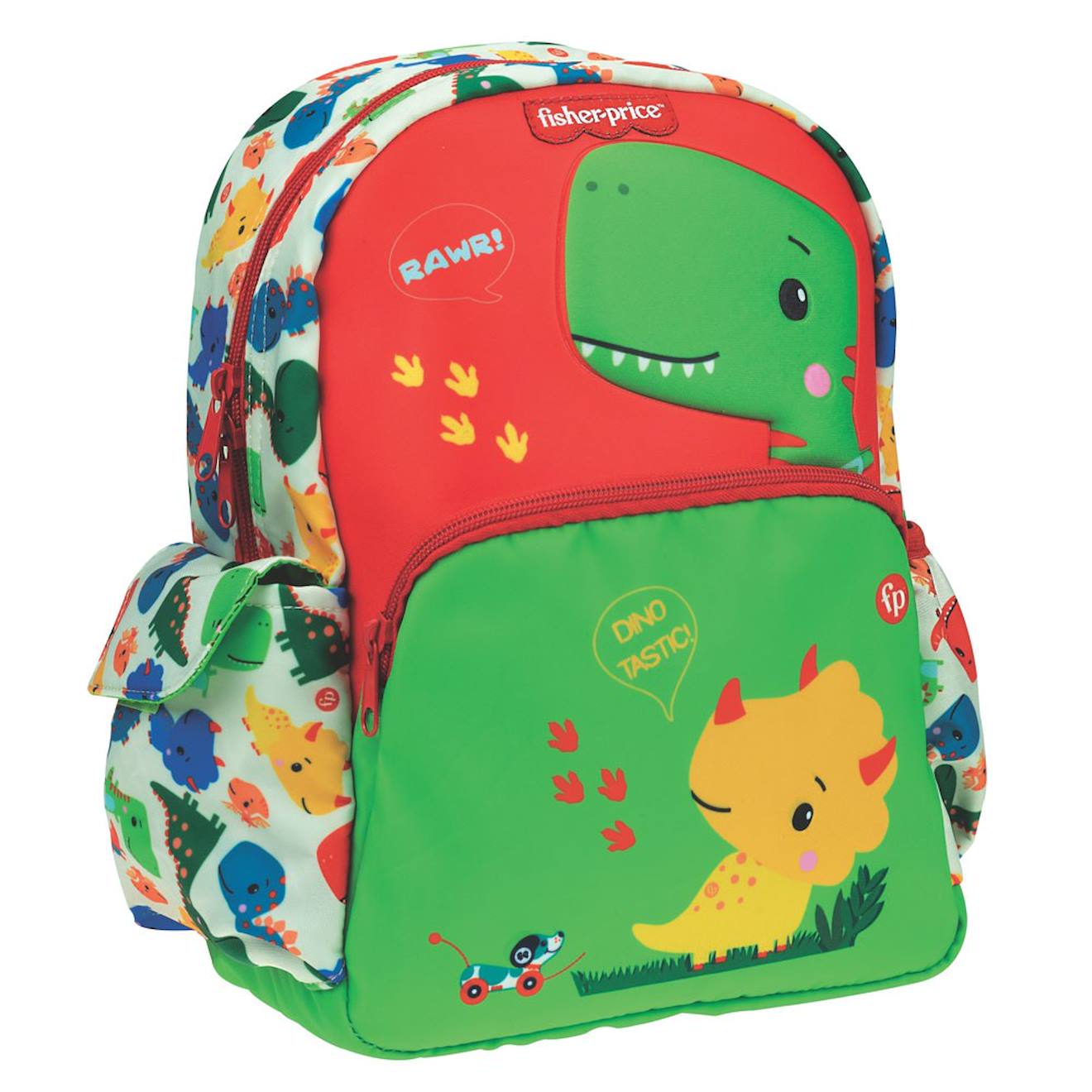 Sac Dos Enfant Dinosaure 30 Cm 12 L Poches Zippes Fisher Price Noir Rouge Bleu 24 €