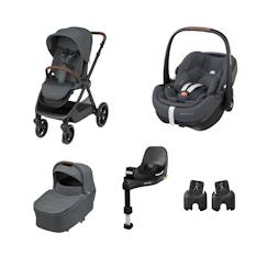 Puériculture-Pack poussette naissance oxford+, cosi pebble 360 pro 2, embase familyfix 360 pro