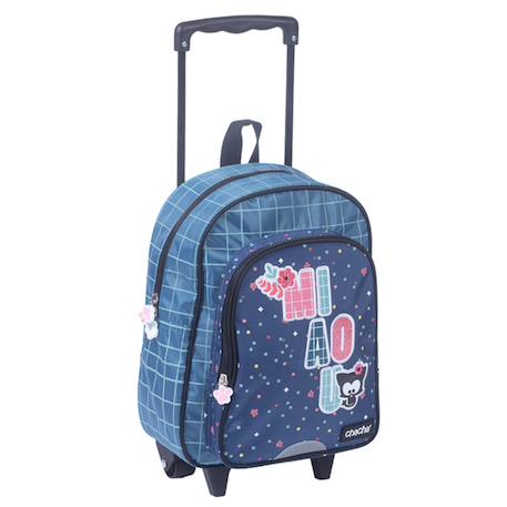 Fille-Accessoires-Sac à dos à roulettes maternelle - motif miaou - chacha