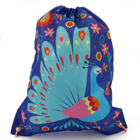 Garçon-Sac de piscine à cordon 40 cm motif paon