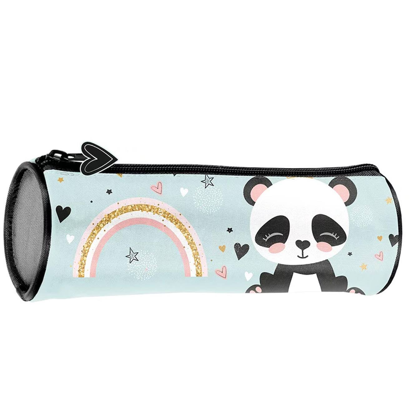 Trousse Ronde Paso Panda En Textile Imprim 21 Cm Bleu Bleu Ciel Blanc 10 €