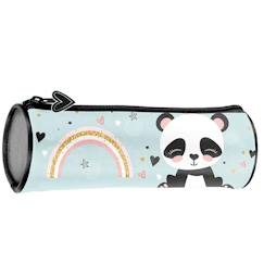 Jouet-Trousse ronde paso panda en textile imprimé 21 cm
