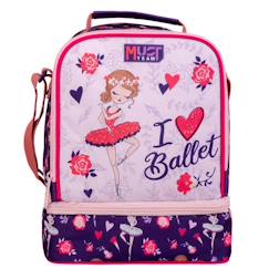 Puériculture-Sac goûter isotherme must i love ballet 24 cm sac déjeuner