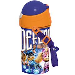 Puériculture-Repas-Vaisselle, coffret repas-Gourde enfant pat patrouille pvc 500 ml avec sangle amovible
