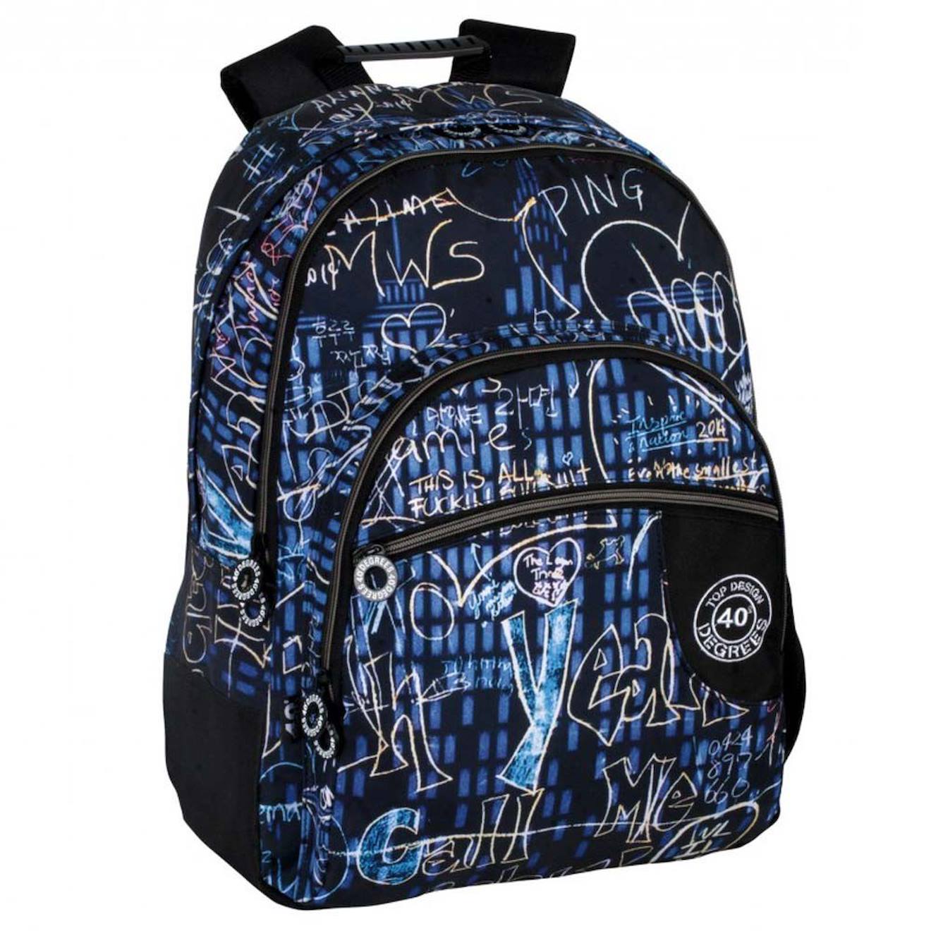 Sac Dos Double Perona 40 Degrs Chrono Perona Noir Bleu Marine Bleu 36 €