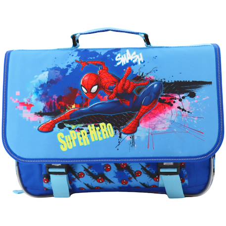 Garçon-Accessoires-Cartable, trousse-Cartable scolaire spiderman polyester imprimé action