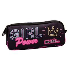 Jouet-Trousse rectangulaire tissu 2 compartiments cmp must girl power