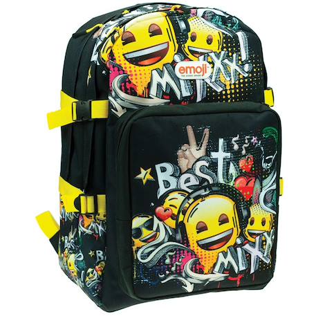 Garçon-Accessoires-Cartable, trousse-Sac à dos emoji best mixx 45 cm à 2 compartiments zippés emoji