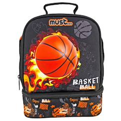 Puériculture-Repas-Vaisselle, coffret repas-Sac goûter isotherme fire basketball must 24 cm sac déjeuner