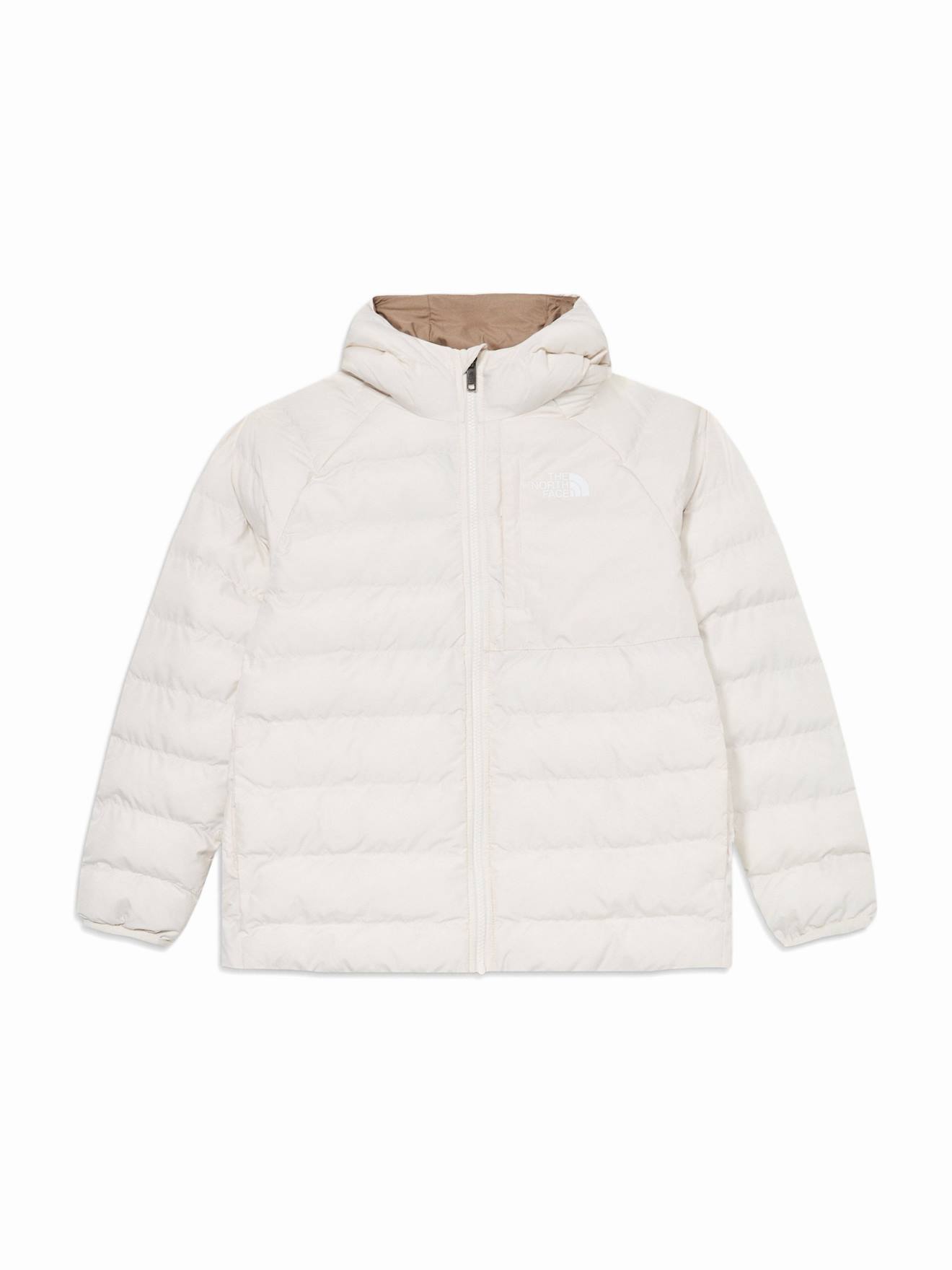 Doudoune Fille Reversible Blanc Sable