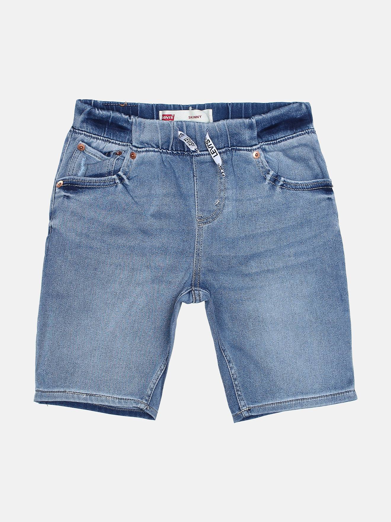 Short Garçon Taille Élastique Bleu