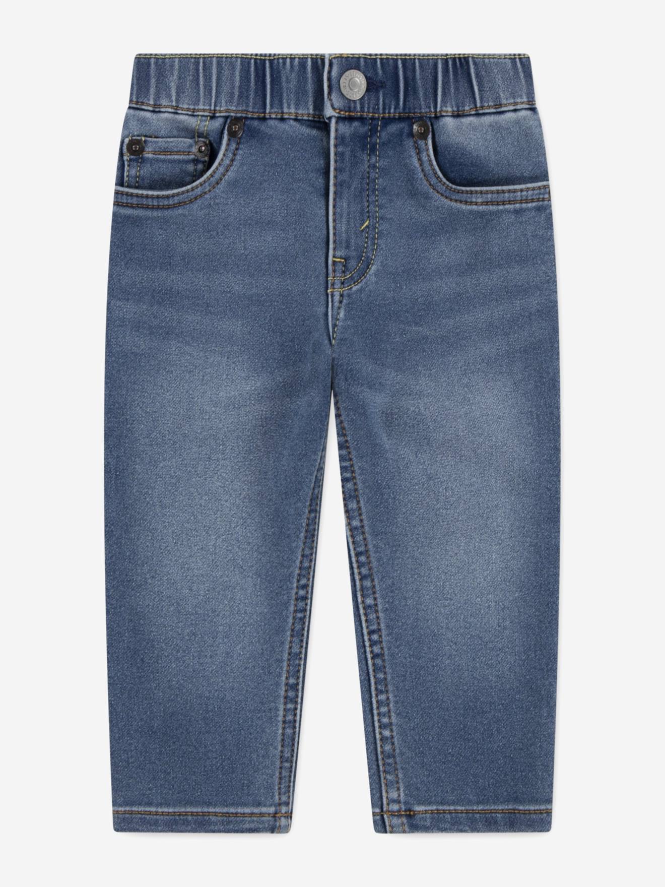 Jean Garçon Slim Dobby Pull On Bleu Jean Garçon Slim Dobby Pull On Bleu