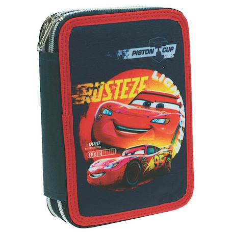 Garçon-Accessoires-Fourniture scolaire-Trousse-Trousse garnie cars pistoncup en tissu imprimé