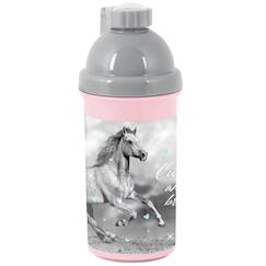 Gourde enfant en plastique motif cheval et – 18 cm  - vertbaudet enfant