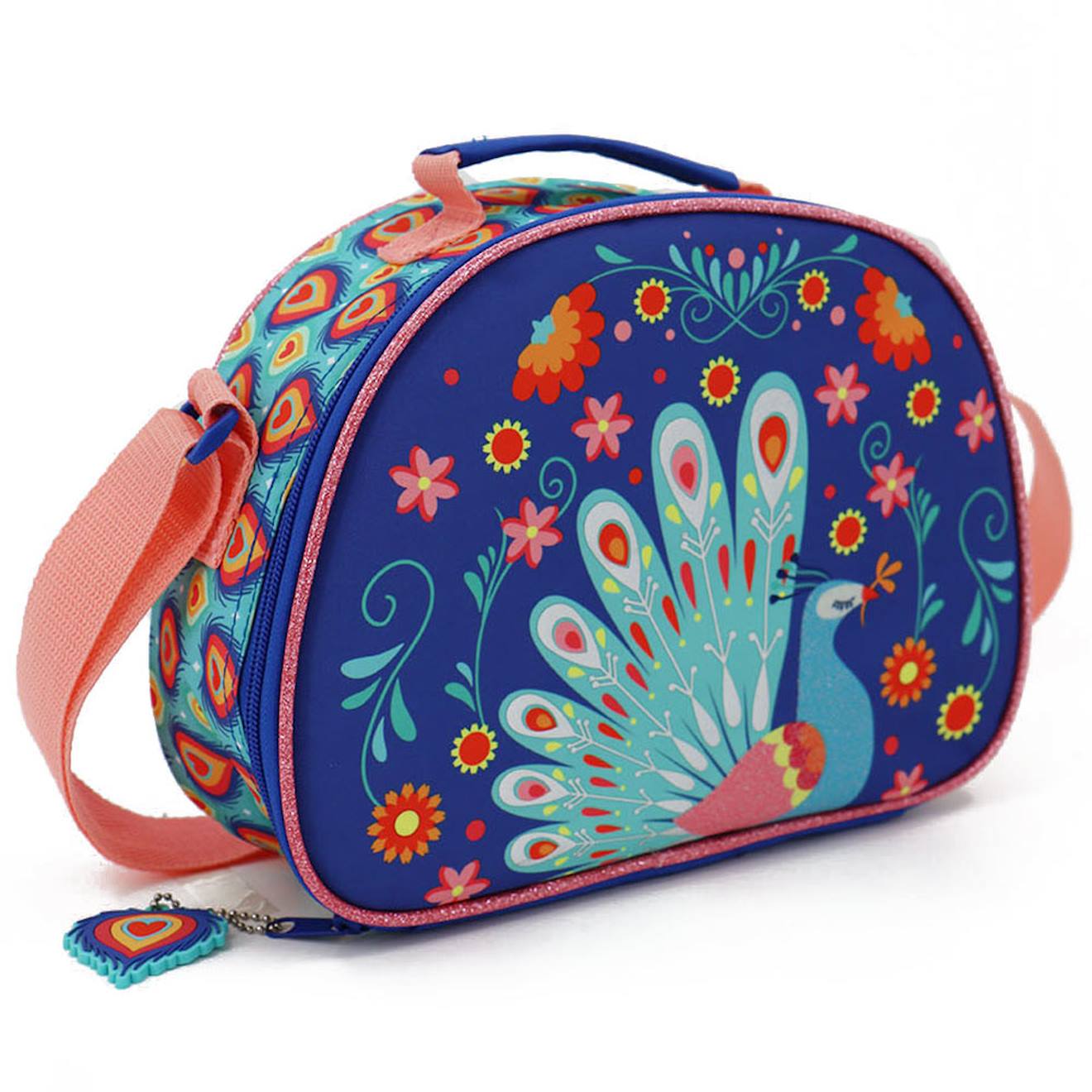 Sac Goûter Paon 25 Cm Sac Déjeuner Multicolore