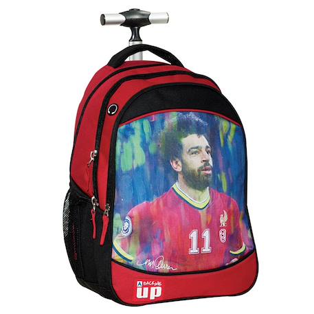 Garçon-Sac à dos roulettes foot salah 48 cm – 2 poches zippées