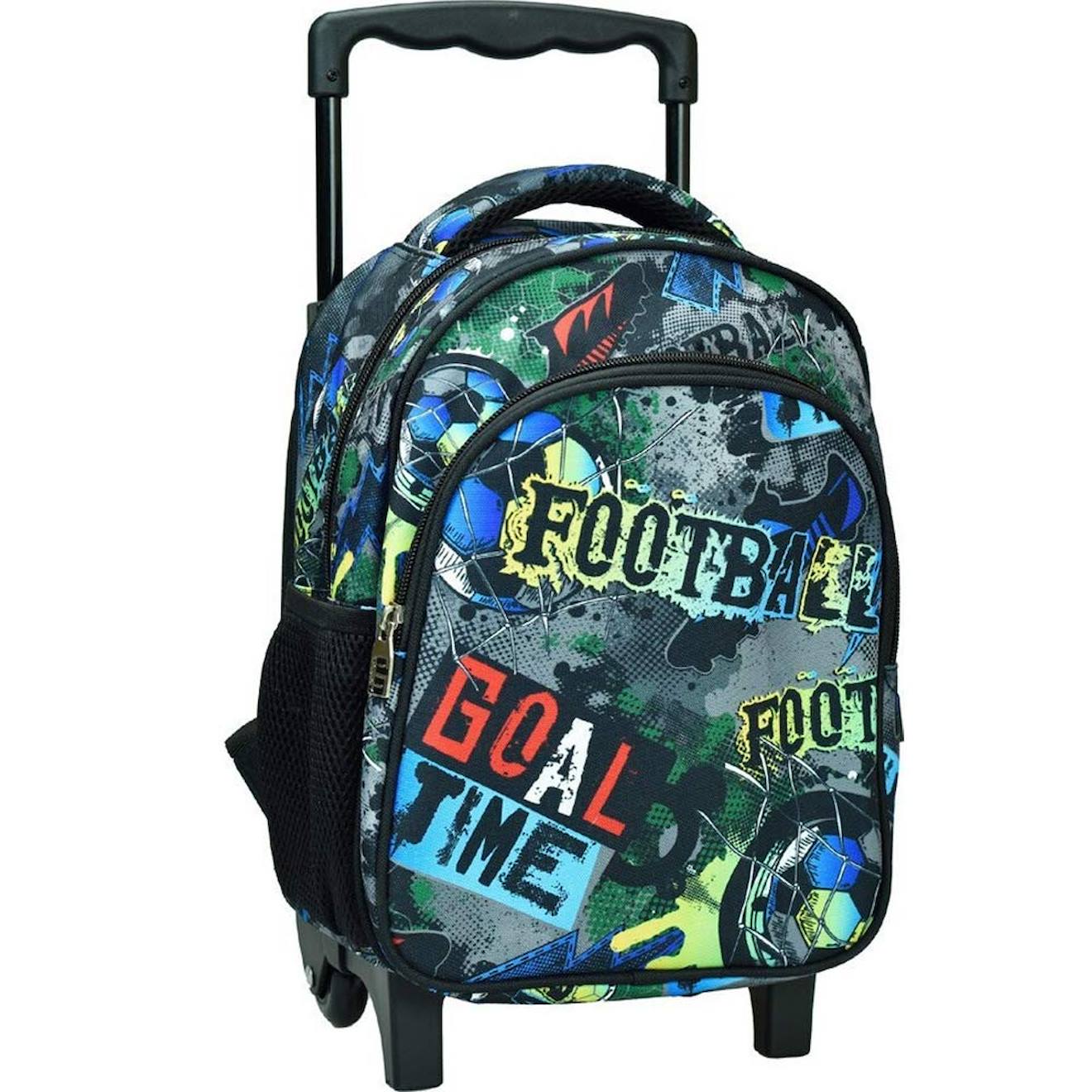 Sac À Dos Trolley Maternelle Football Goal Time 31 Cm Noir / Multicolore