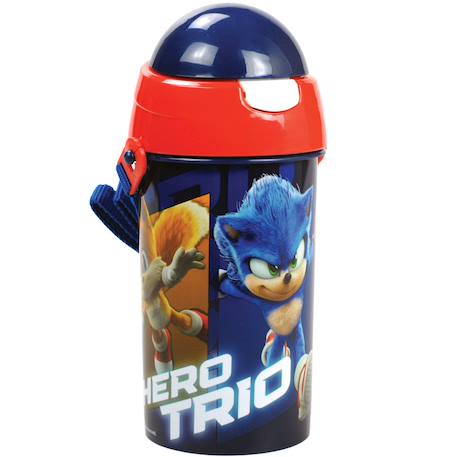 Gourde enfant sonic the hedgehog 500 ml pvc 22 x 7 cm  - vertbaudet enfant