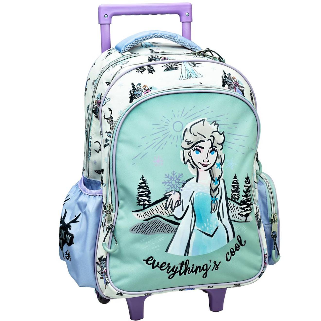 Sac À Dos À Roulettes - Frozen Reine Des Neiges - Everything Bleu Ciel