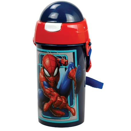 Garçon-Gourde enfant spiderman 500 ml pvc – sangle amovible