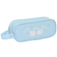 -Trousse double zip rectangulaire cisnes 21 cm – glowlab