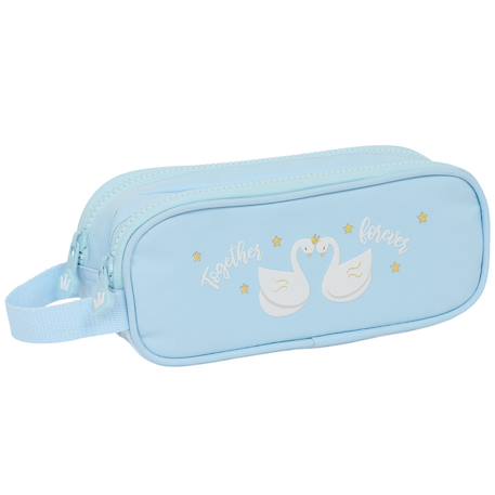 Garçon-Accessoires-Cartable, trousse-Trousse double zip rectangulaire cisnes 21 cm – glowlab