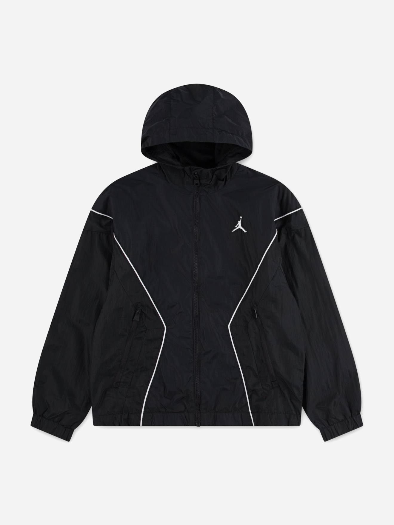 Veste Légère À Capuche Avec Fermeture Zippée Noir Veste Légère À Capuche Avec Fermeture Zippée Noir