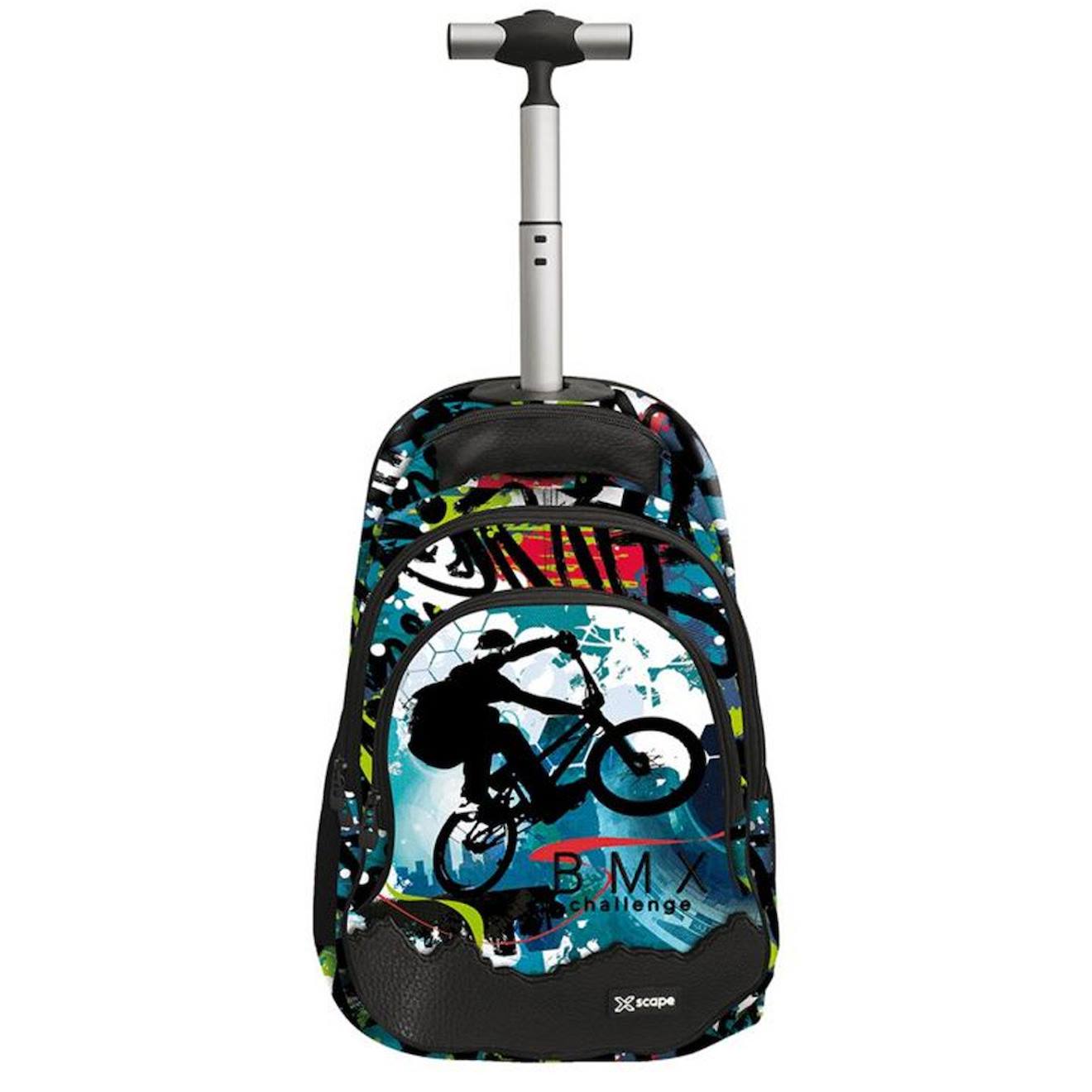 Sac À Dos Trolley Imprimé Bmx Challenge 44 Cm Noir / Multicolore