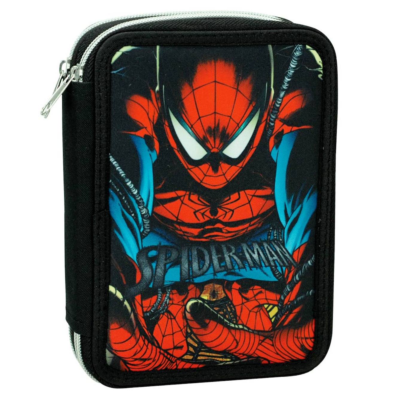 Trousse quipe Spiderman Shadow Double Compartiment 20 Cm Noir Rouge Bleu 18 €