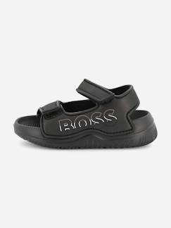 Chaussures-Chaussures bébé 17-26-Sandales garçon à scratchs