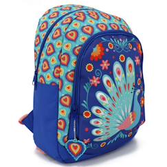 -Sac à dos motif paon cmp en tissu synthétique