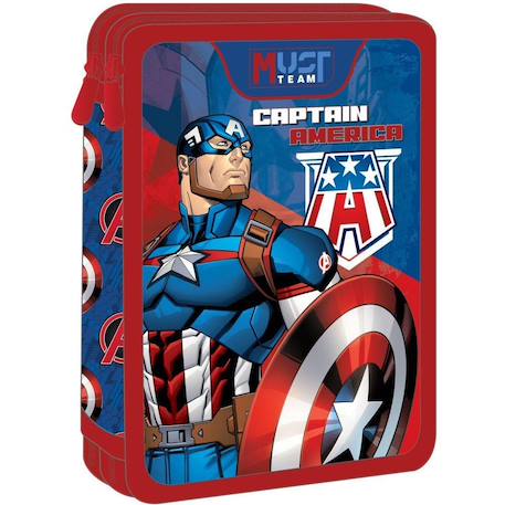 Fille-Accessoires-Fourniture scolaire-Trousse double avengers captain america 2 compartiments