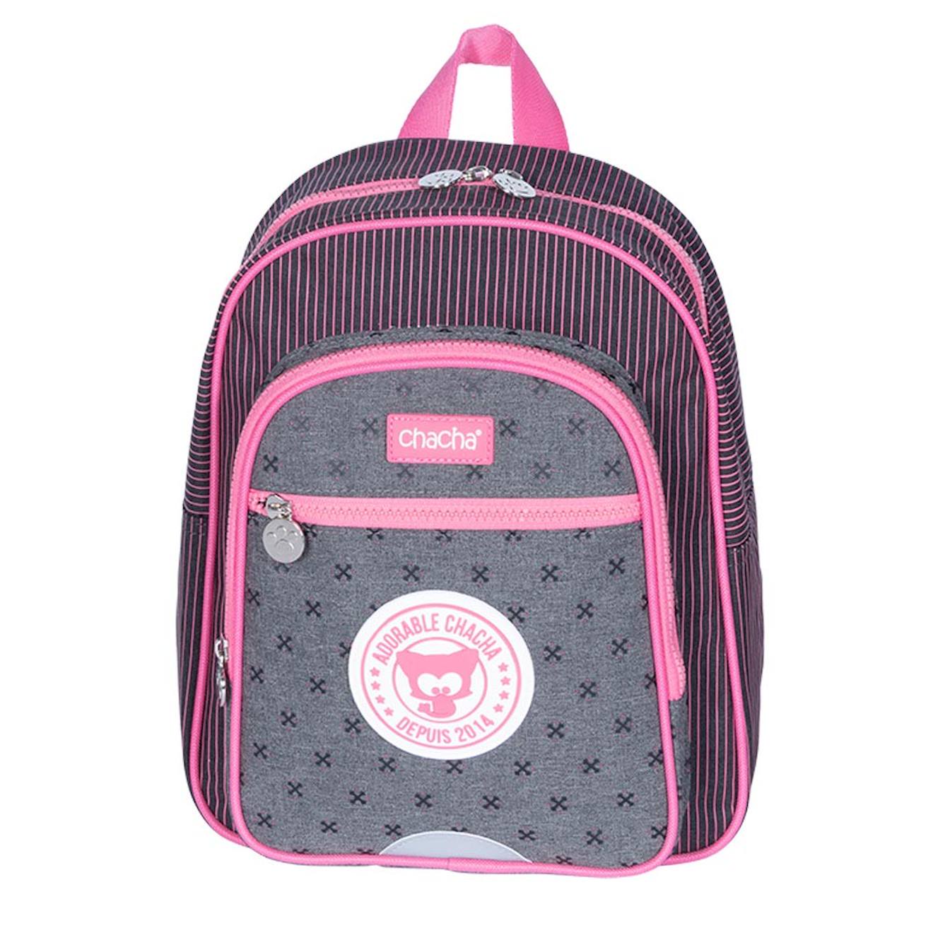 Sac Dos Maternelle Polyester Bretelles Rembourres Bleu Gris Anthracite Gri 24 €